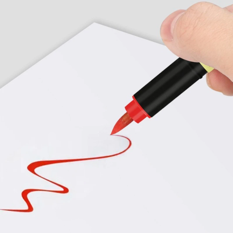 Cinnabar Brushes with Red Ink for Taoist Scripture Copying