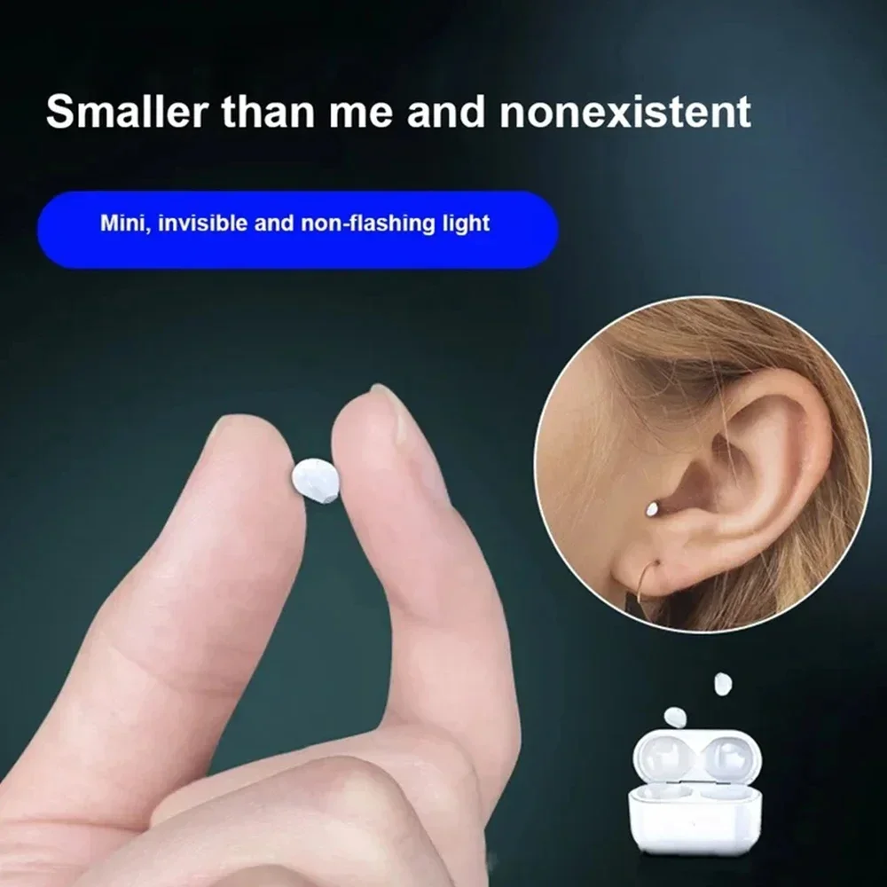 

Invisible Earphones Mini Headphones Bluetooth TWS In-Ear Earbuds Noise Reduction Wireless Sleepwith Microphone HD Call Semi