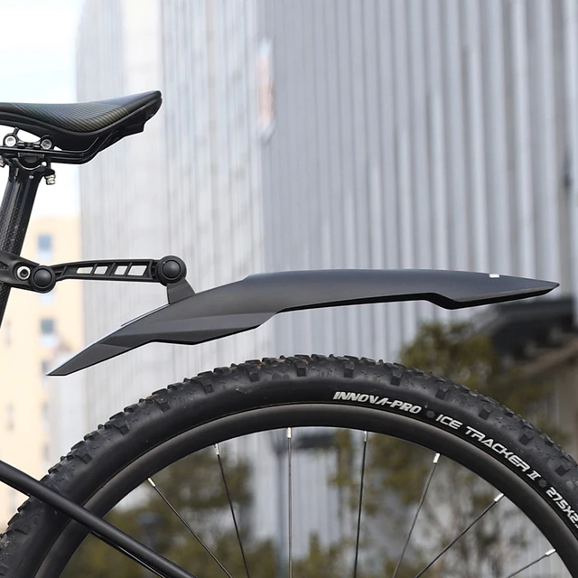 Parafanghi Per MTB Universali - Anteriore E Posteriore, Regolabili Per Ruote 24-29", Nero - Foto 4