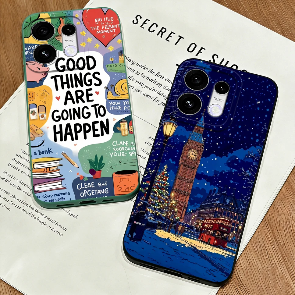 Fresh Summer Vibe Phone Case with Smooth Camera Protection and Soft Silicone Bumper