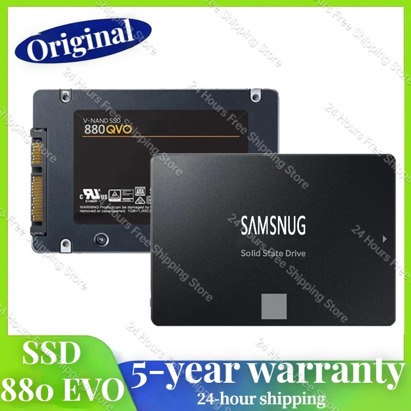 

Original SSD 870 QVO SATA 2.5 SSD 4TB 2TB Hard Drive HDD 8TB Internal Solid State Drive 1TB Hard Disk Max 560Mbs 880 EVO For PC