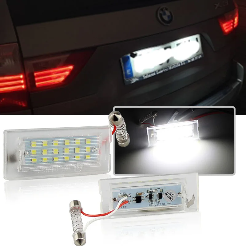 Lampada Spia Targa A Led 2 Pezzi Per Bmw X5 E53 99-06 X3 E83 03-10 Dxy88 Lampada Numero 12V