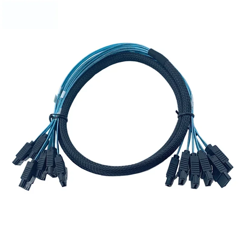 6 Stks/set 1M/0.5M 7PIN Sata Kabel 7 Pin Sata Naar 7 Pin Sata Kabel 7 P sata Sas Kabel 6Gbps Sata Data Cable Koord Voor Server Hdd