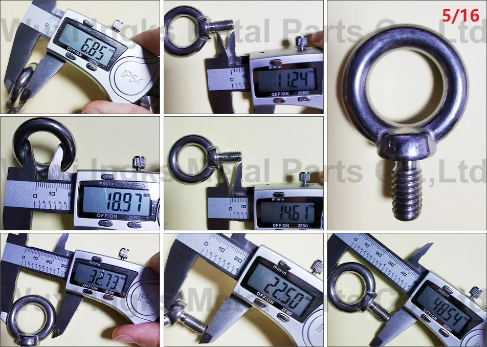 304 Parafusos de Aço Inoxidável Olho, Parafuso