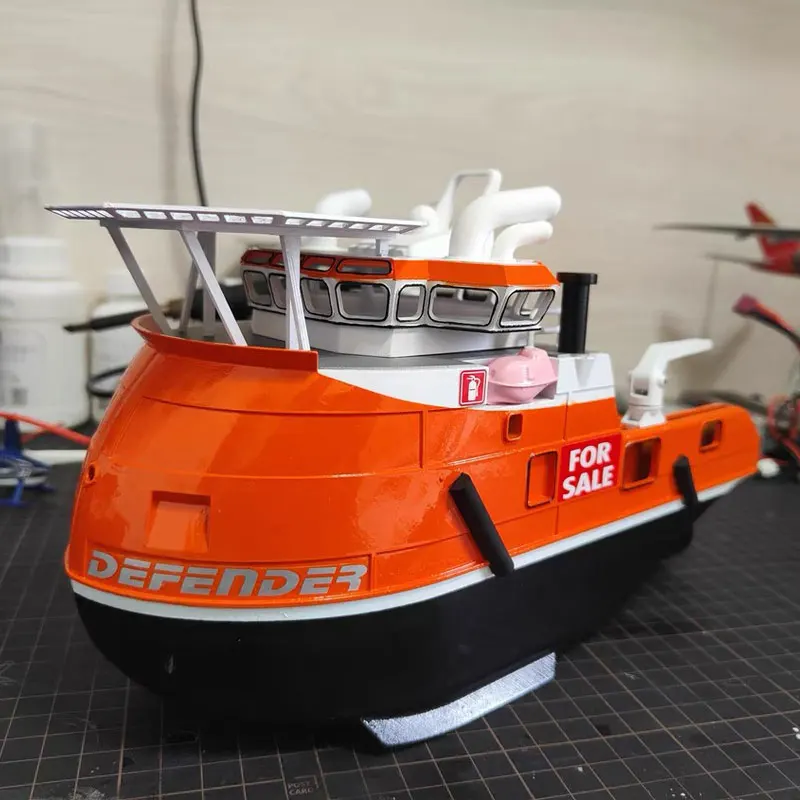 288mm Marine Engineering Ship Q Version 3D Printing Boat Model DIY Production Remote Control Ship Model Kit Toy 4