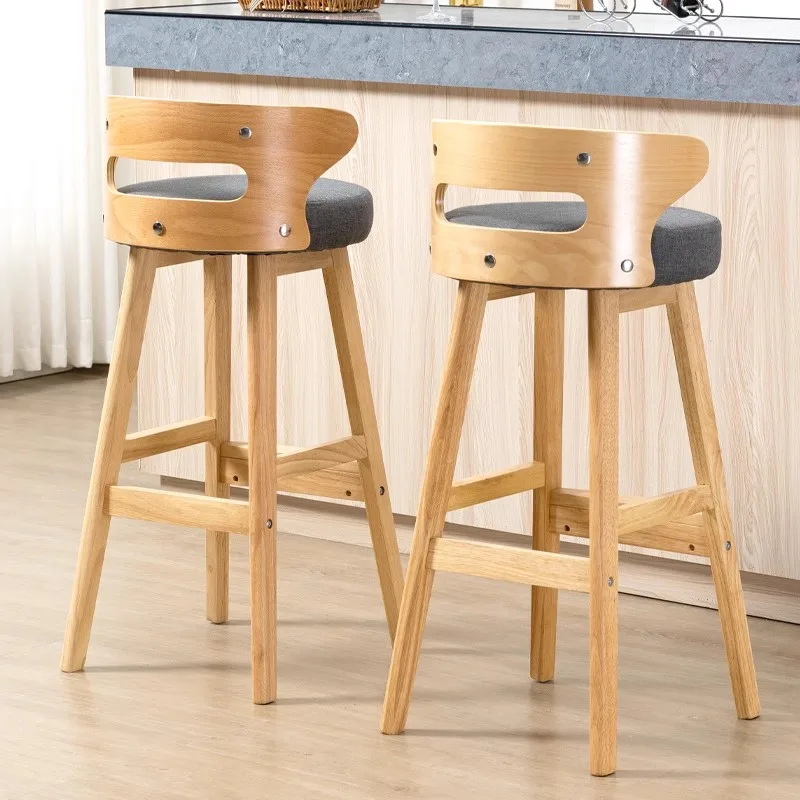 

Designer Reception Bar Chairs Modern Wood Counter Stool Relaxing Bar Chairs Industrial Library Sgabello Cucina Home Decoration