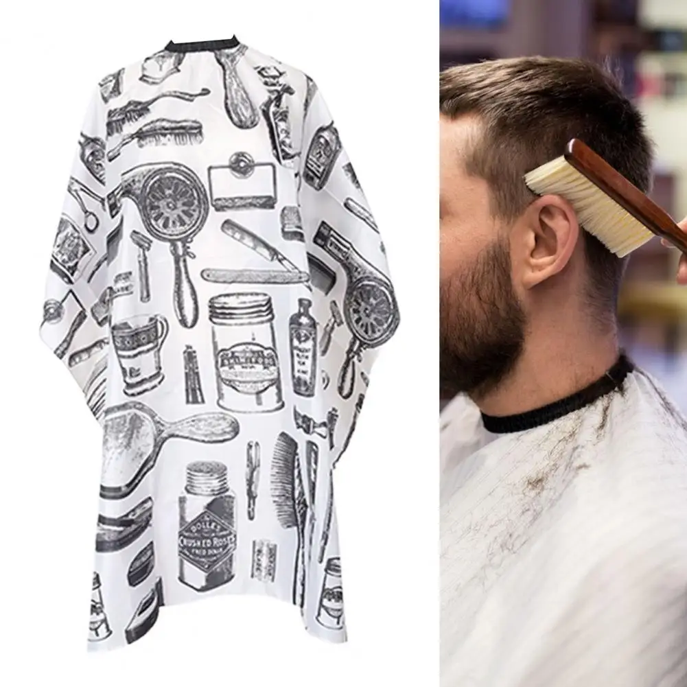 

1 Set Useful Hair Treatment Cutting Coloring Perming Apron Barber Cape with Cleaning Brush Hairs Styling
