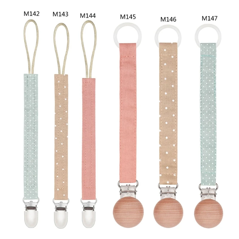 Cute Pacifier Clip Holder Teething Cotton Linen for Baby Girls Shower Gift for Boy and Girl Rope for Christmas Birthday