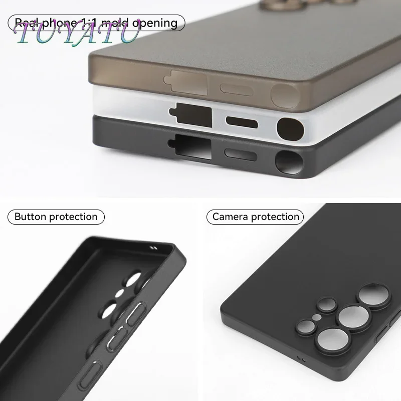 Ultra-Thin Semi-Transparent Phone Case with Precision Cutouts