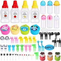 Cute Cartoon Animal Food Picks for Kids - Snack, Fruit, and Dessert Accessories (54 PCS)