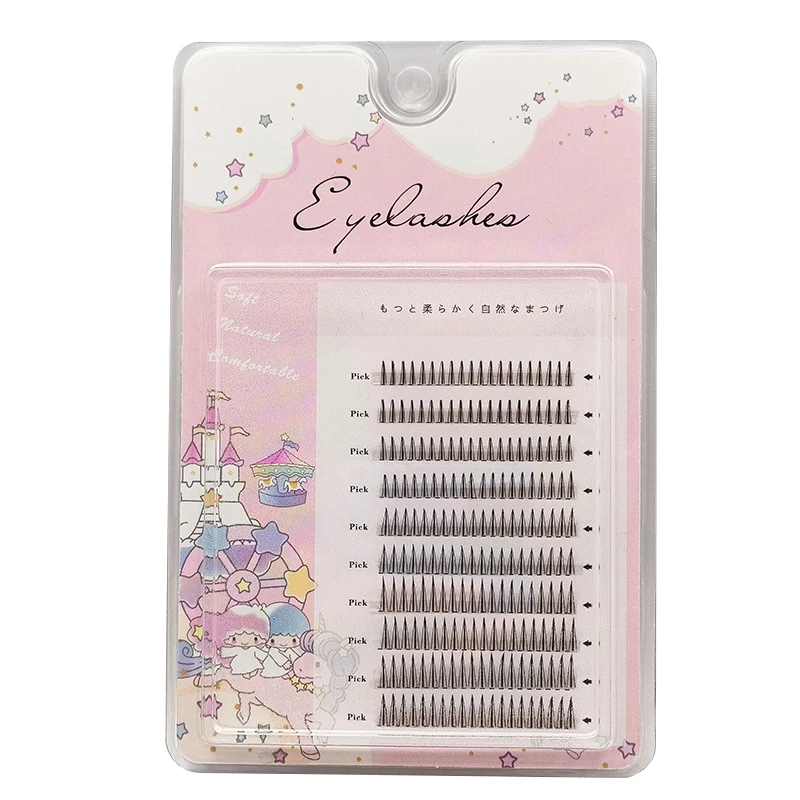 Description Picture 6 of itemManga Lashes Thick Little Devil False Eyelashes Bundles Single Cluster Segmented Natural Simulation Cos Eyelashes Eye Extensions