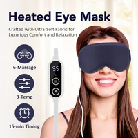 3D Hot Compress Electric Steam Eye Mask 3 Level Constant Temperature Smart Timing Sleep Shading Massage Eye Mask Relief Sleeping 1
