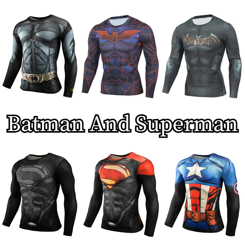 thumbnail: Batman 3-pack T-shirts Met Lange Mouwen Voor Jongens - 100% Katoen, Officiële Designs, Verschillende Maten