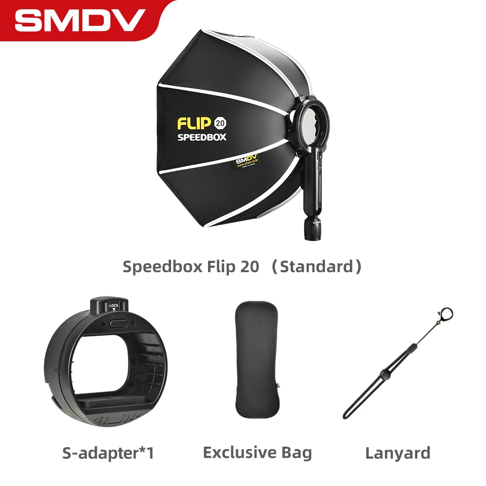 SMDV Flip 20 24 28 Quick Release Flash Softbox for AD100PRO V860II