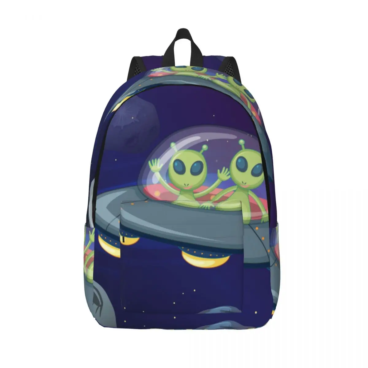 

Laptop Backpack Unique Alien UFO Space School Bag Durable Student Backpack Boy Girl Travel Bag