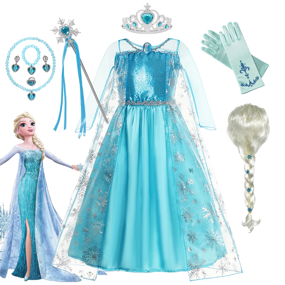 Velmawig Costume De Princesse Elsa Pour Fille, Robe Elsa, Costume