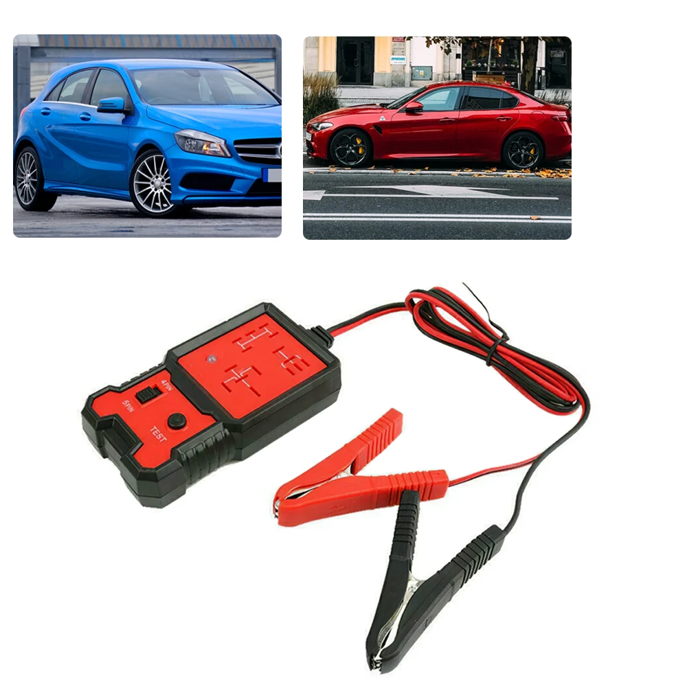 12V Universal Automobile Relay Detector Tester Four-pin Five-pin Relay Diagnostic Tools