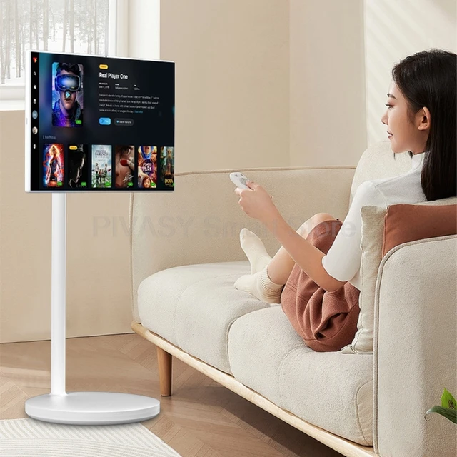 Per la festa dal vivo all'aperto Touch Screen Casting wireless Display intelligente da 32 pollici Smart TV portatile Telecamera per monitor ad alta saturazione 4K 5