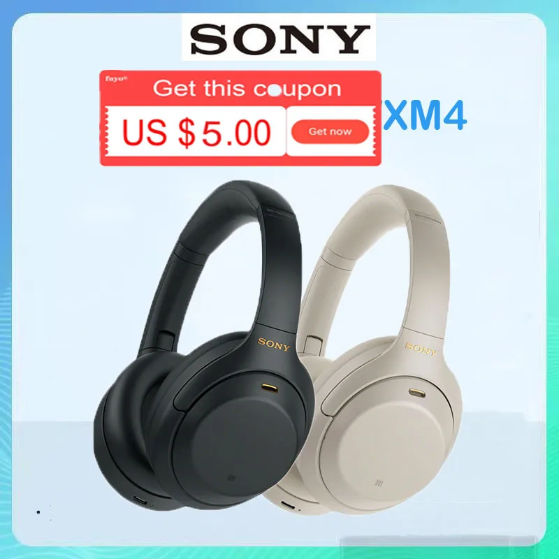 Sony Wireless Bluetooth Headset WH-1000XM4 Active Noise Cancelling  Subwoofer for Android Huawei Apple 1000XM3 Upgrade