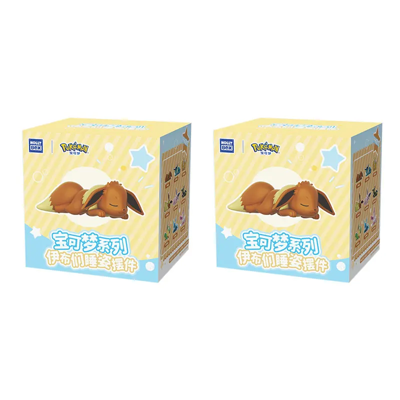 In Stock - Pkm Eevee Sleeping Series Blind Box Anime Desktop Decoration Toy