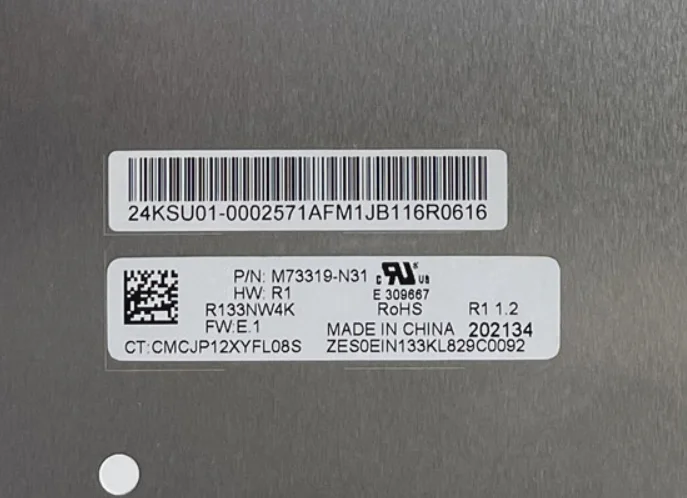 13.3'' R133NW4K R1 노트북 LCD 터치 스크린 디스플레이 패널 1920*1200 EDP 40 핀
