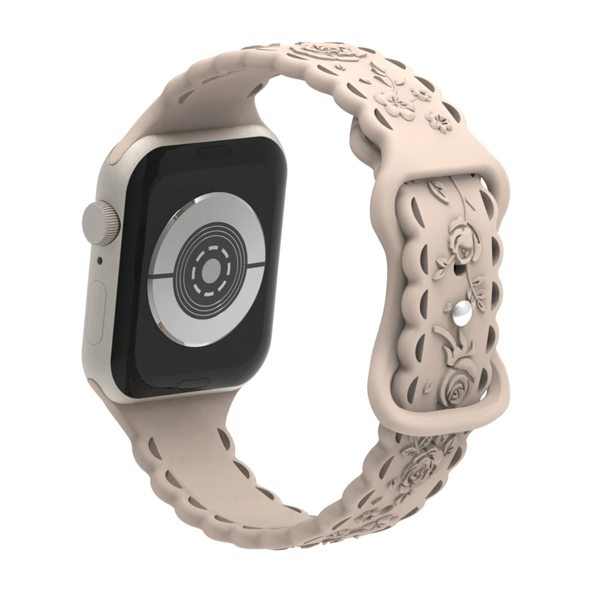 Pulseira de relógio para iWatch 42/44/45/49mm 38/40/41mm Pulseira de relógio esportivo de silicone para série de relógio Ultra2 Se 9/8/7/6/5/4/3/2/1_voghion.com