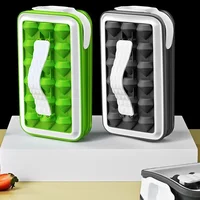 Ice cube mold Plastic Whiskey ice hockey food grade large capacity storage box Homemade ice cube mold 1