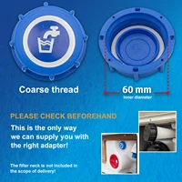 Adaptateur de remplissage de réservoir d'eau RV, avec raccord rapide, pour camping-car, caravane, Van, accessoires RV, filetage grossier IG60, 1 ensemble 4