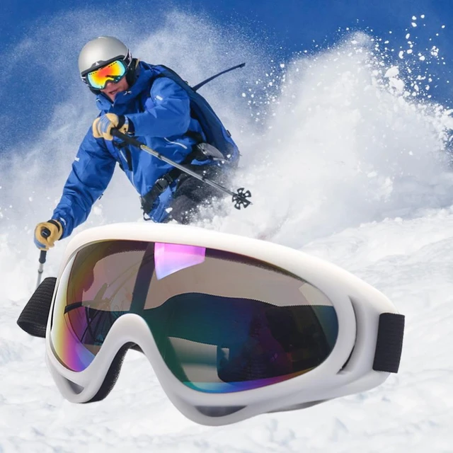 Ski Glasses with Removable Face Mask Windproof Skiing Sunglasses Protective  Snow Sunglasses Adjustable for Skiing Hiking Cycling