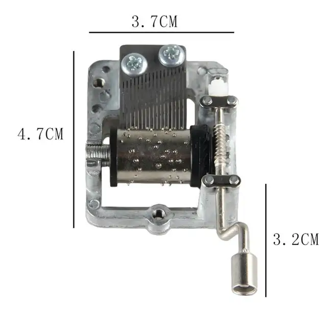 Mini Kézi Forgattyúk Mozgalom Öt Dal Választás Diy Music Box Otthoni Dekoratív Gyűjtők Mechanikus Hajtókeret - Image 6
