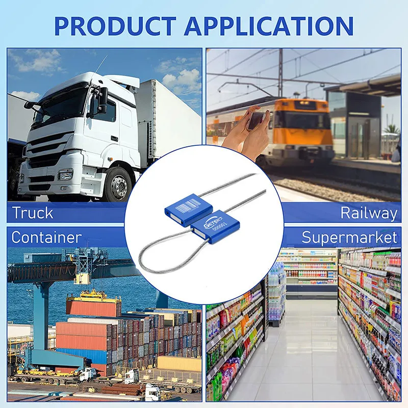 Sigilli Di Sicurezza In Acciaio - 50 Pezzi Per Contenitori, Cavi Antimanomissione Con Serratura - Foto 7