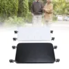 Walker Seat Set Strong Load Bearing Black Soft Padded Rest Seat and White Quick Drainage Bath Plate Walker Attachable Seat 1