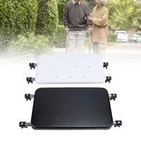 Walker Seat Set Strong Load Bearing Black Soft Padded Rest Seat and White Quick Drainage Bath Plate Walker Attachable Seat 1
