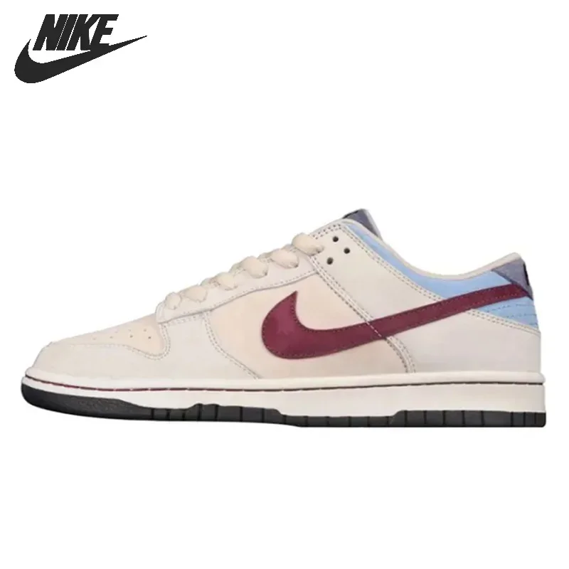 Nike-Dunk Low Skateboard Chaussures Pour Femmes Et Femmes, Cestini Unisexes Classiques, Gris, Rouge, Wiltsd U