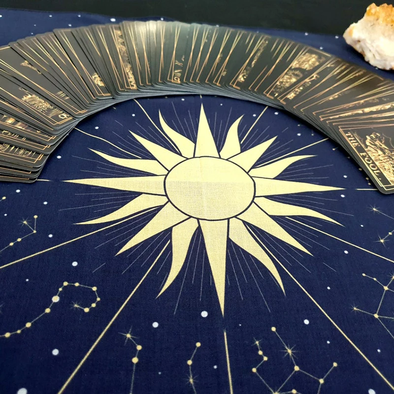 Tarot Tapestry Wheel of the Zodiac Astrology Chart Wall Hanging Scarf Altar cloth tarot cloth tarot deck Sun and Moon Home Decor tapestry decorations