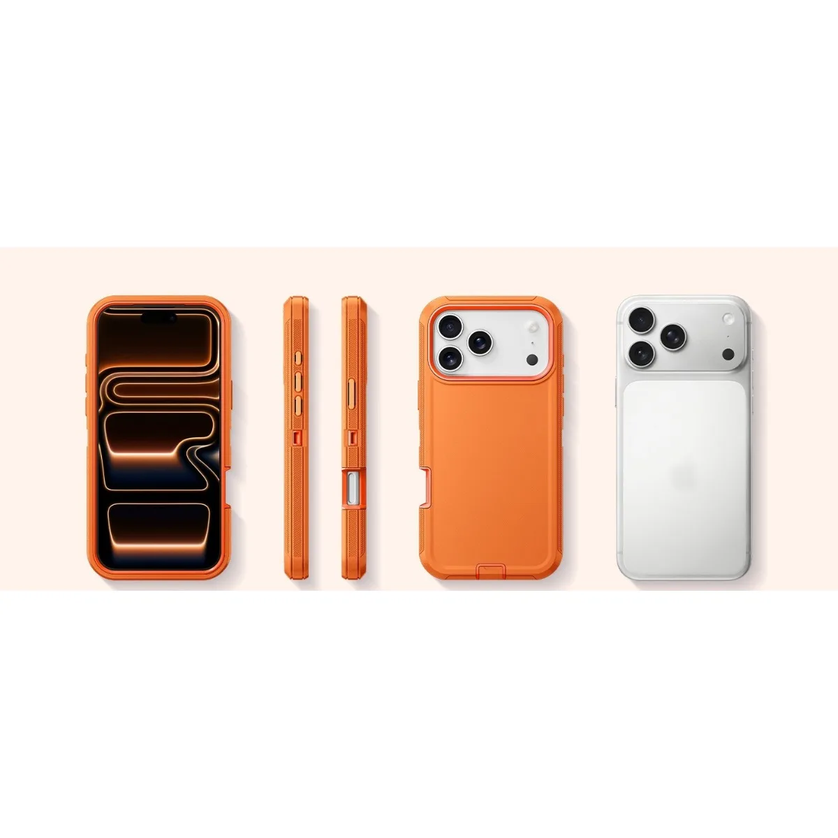 Rugged Heavy Duty Hybrid 3IN1 Ott Defender Shockproof Case with PC+TPU Cover