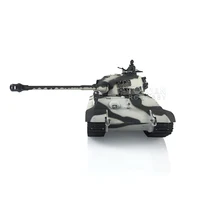 HENG LONG 1/16 7.0 Upgraded King Tiger RC Tank 3888A 360° Turret Barrel Recoil Tiger II White Steel Tracks BB Unit Toys TH19728 2