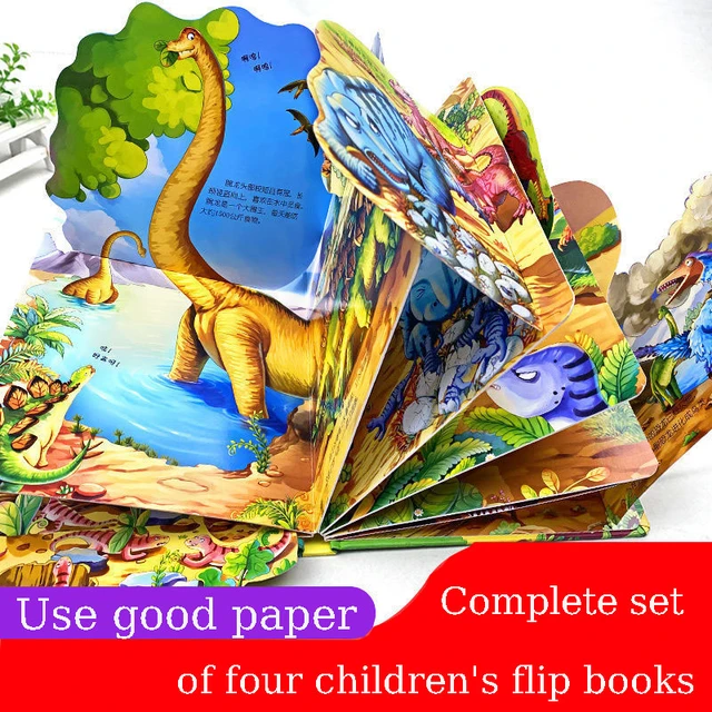 Livre Pop-Up Dinosaure pour Enfants, Version 3D, Livre d'Images pour Bébé  de la Maternelle