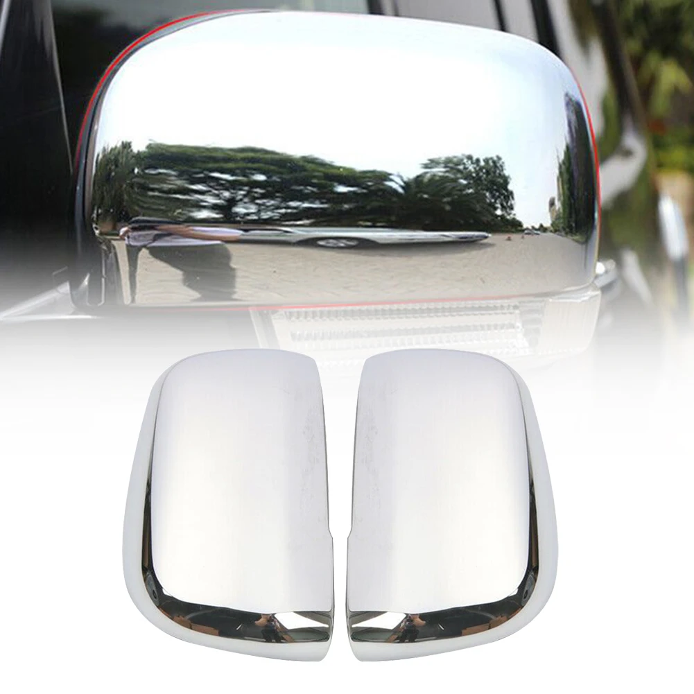 Chrome Car Side Door Rearview Mirror Cover Trim For Mitsubishi Pajero