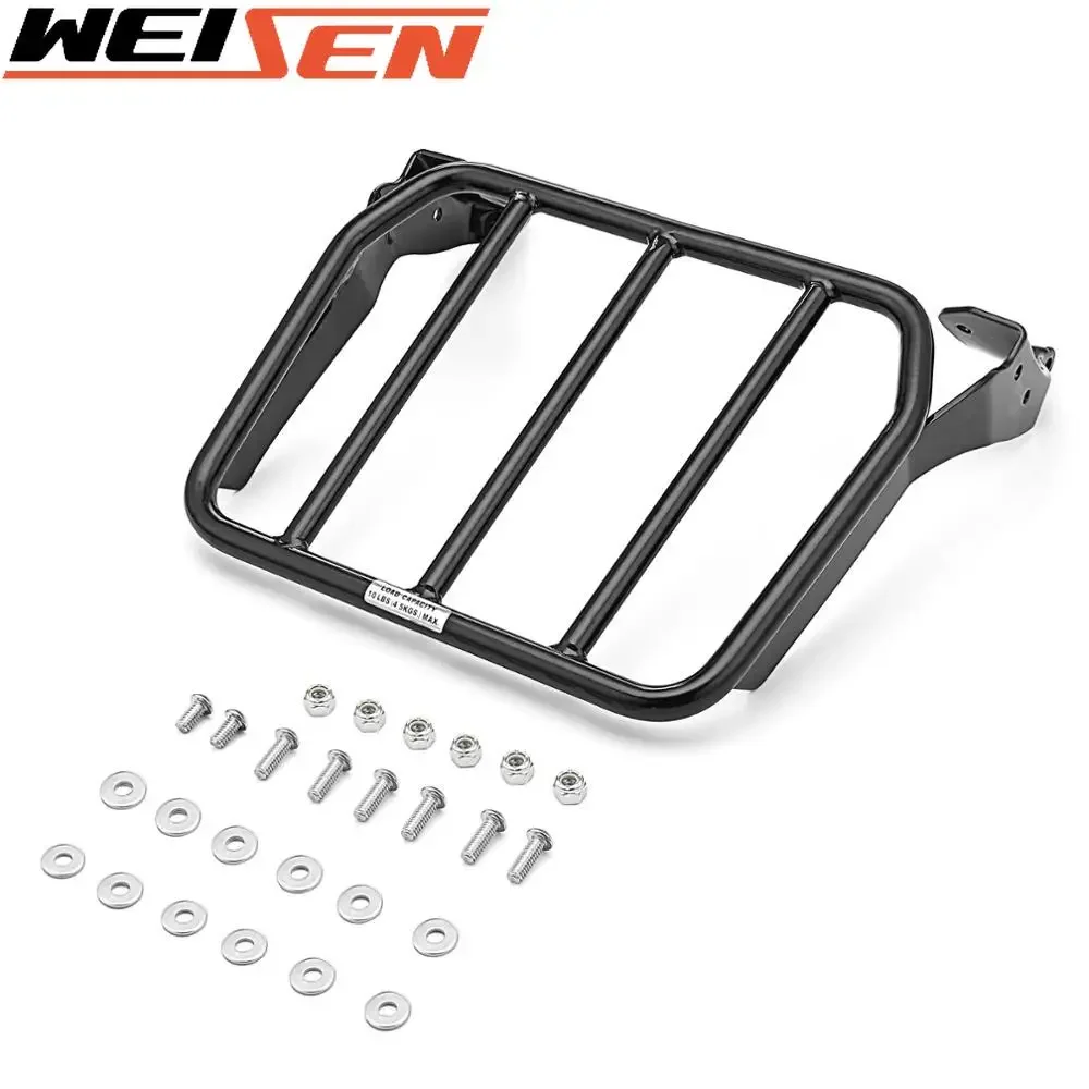 Motorcycle Sissy Bar Sport Luggage Rack for Harley-Sport Glide Softail FLSB Fat Bob FXFB FXFBS FXLR FXLRS