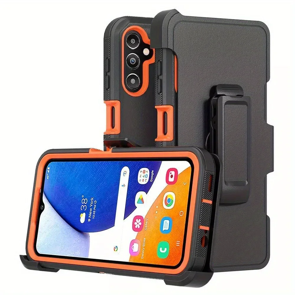 3-in-1 Rugged Armor Case with Clip