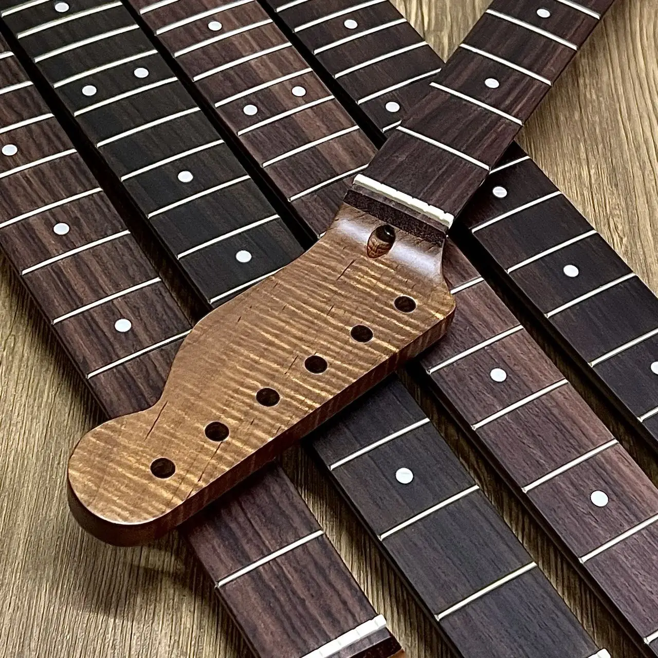 Tele electric guitar neck 6 string guitar neck 22 grilled Maple tiger