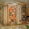 CUTEBEE Book Nook Kit Miniature DIY Dollhouse Touch Light With Furniture Model DIY Gifts( Elven Paradise） 5