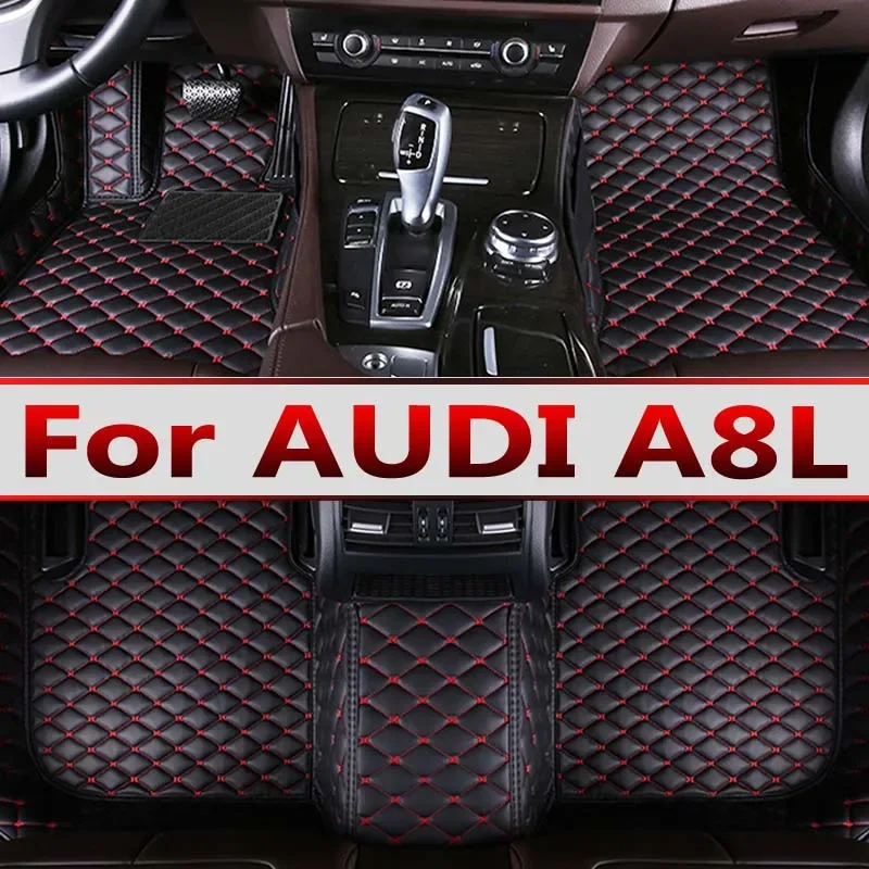 

Автомобильные коврики для AUDI A8L D3 4E W12, 5 мест 2006 ~ 2010, коврики с защитой от грязи, кожаный напольный коврик, детали интерьера автомобиля, аксессуары