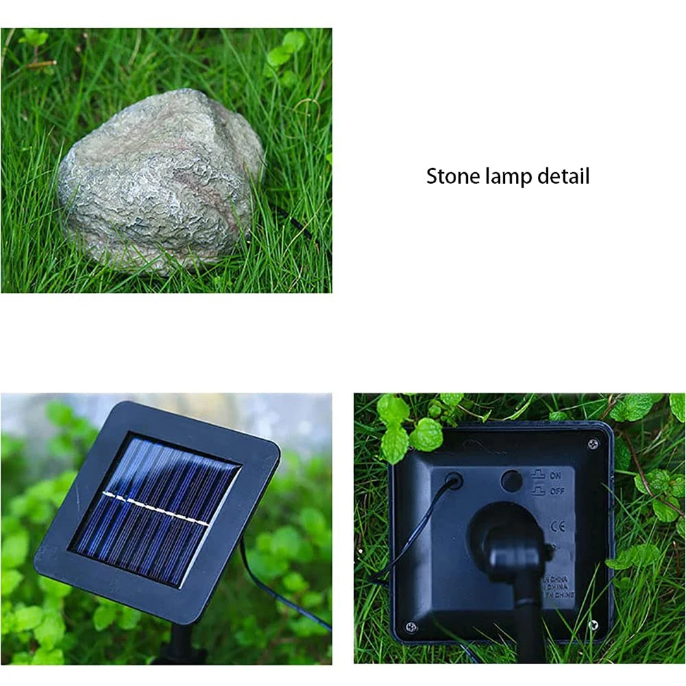 4-in-1 Rasen Lampe Solar Led Licht Outdoor Wasserdicht Landschaft für Garten und Gemüse Patch Land Haus Dekor_voghion.com