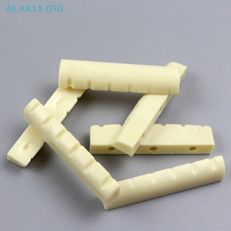 새로운 4개입 43mm 평평한 바닥 사전 슬롯 가공된 6줄 어쿠스틱 기타 본 너트