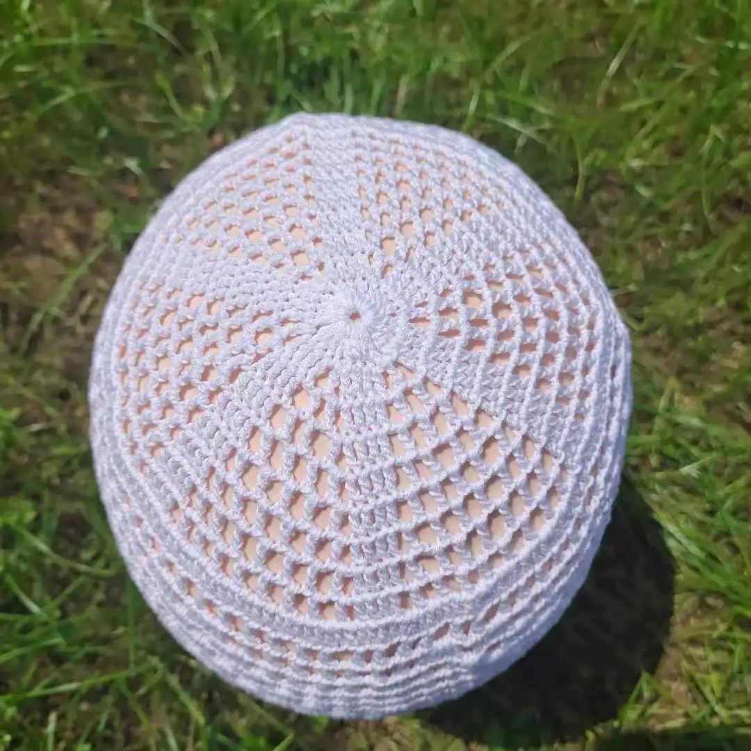 Muslim Caps For Men Freeshipping Skull Hat Prayer Knitted Mesh Kufi Kippah Islamic Saudi Arabia Jewish Summer