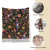 Women's Tassel Scarf Retro Mexican Floral Large Winter Fall Shawl and Wrap Ethnic Flowers Daily Wear Cashmere Scarf 4