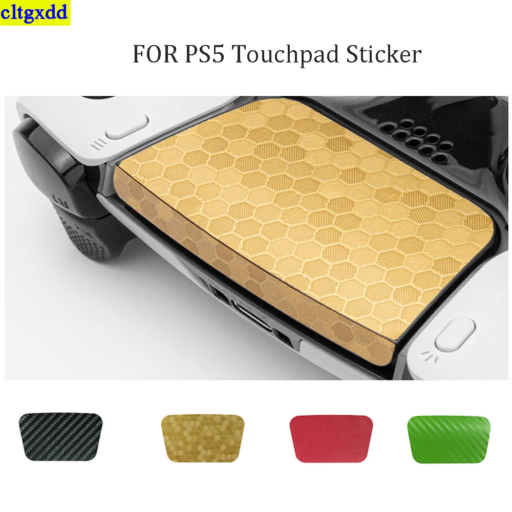 cltgxdd 5piece suitable FOR PS5 controller handle touchpad skin protection sticker Solid color multi grain anti scratch sticker