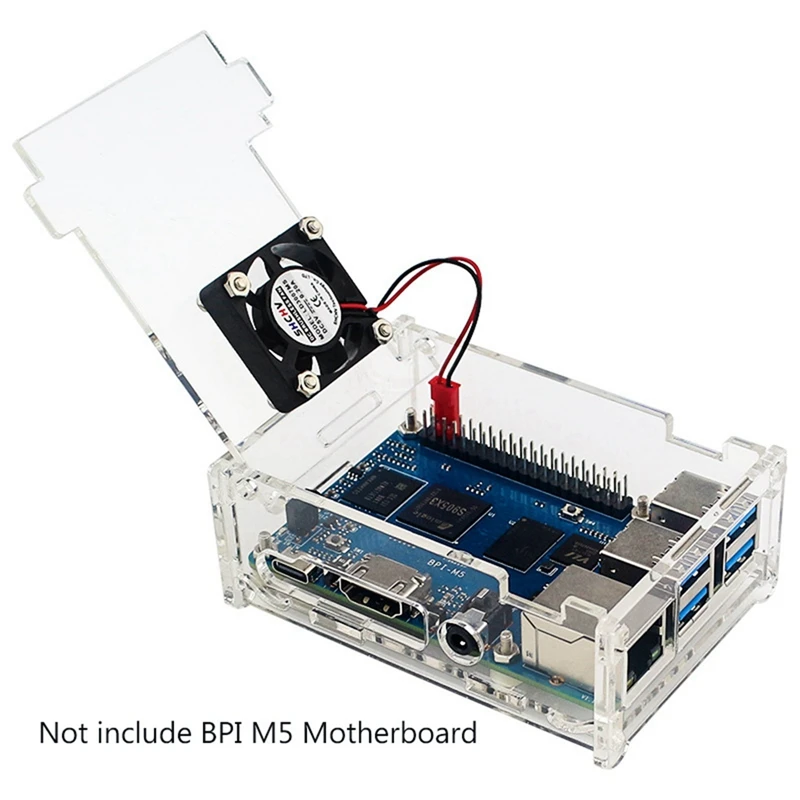Acrylic Case Transparent Shell for Banana Pi M5 Banana Pi BPI-M5 Development Board Protective Shell